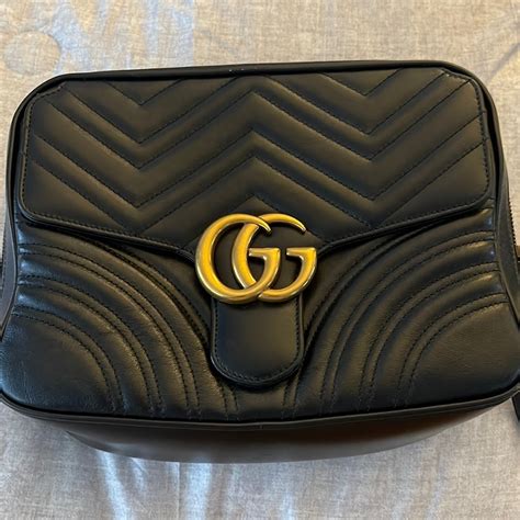 gucci matelasse celeb small|GUCCI Calfskin Matelasse Sylvie Web Small GG Marmont Top .